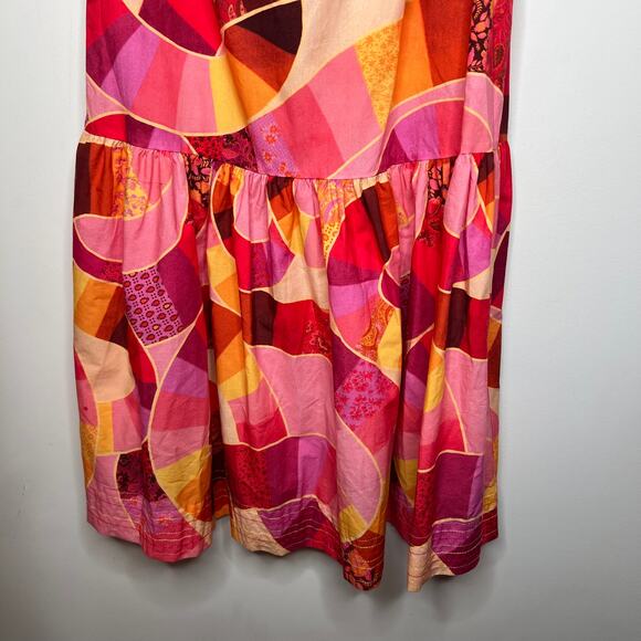 Farm Rio Patch Twirl One Shoulder Maxi Dress Size M - Picture 6 of 11